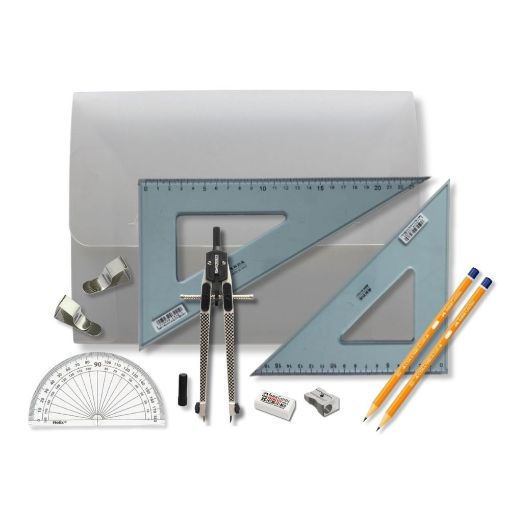 Picture of Strong Poly Box with Clips & Uni Set Square