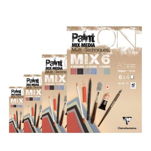 Picture of Clairefontaine PaintON Multi Technique Pad Mix6 Range 