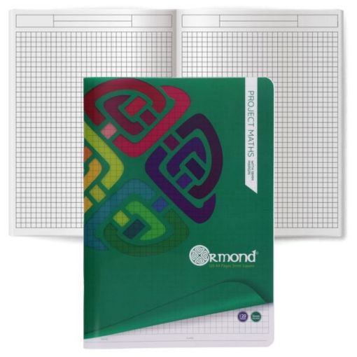 Picture of Ormond Durable Cover Maths Copy Book 5mm Square A4 120pg
