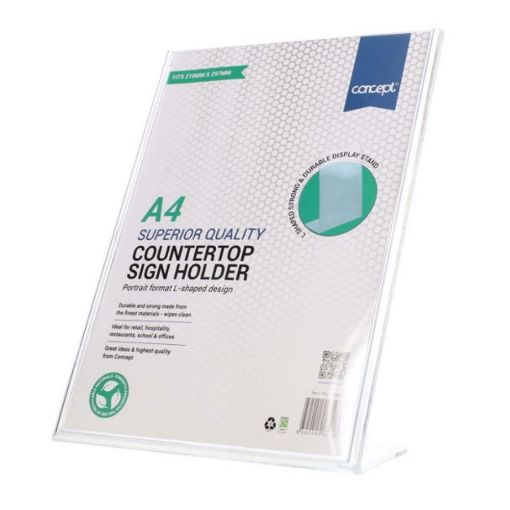 Picture of Concept A4 Countertop Sign Holder - Portrait