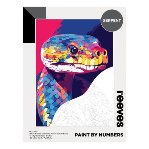 Picture of Reeves Paint by Numbers 12x16 inch - Serpent