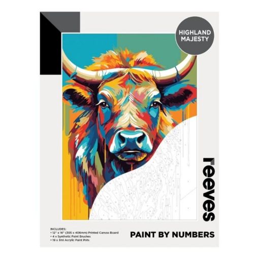 Picture of Reeves Paint by Numbers 12x16 inch - Highland Majesty