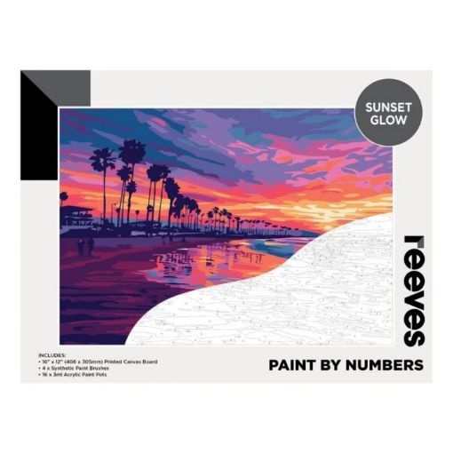 Picture of Reeves Paint by Numbers 12x16 inch - Sunset Glow
