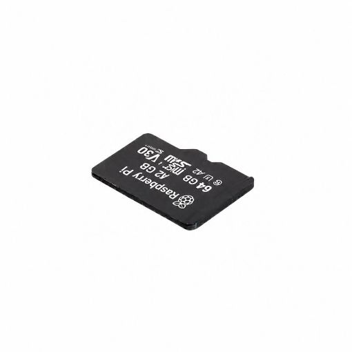 Picture of Raspberry Pi 64GB Micro SD Card A2 Class Pre-Programmed