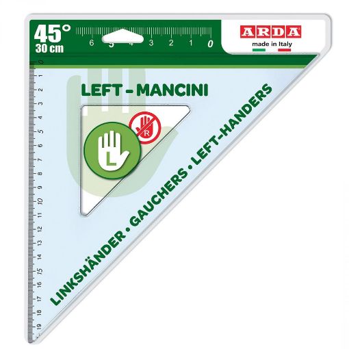 Picture of Arda Set Square 45d 30cm Left Handed