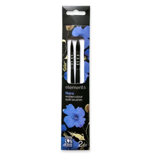 Picture of Elements Nero Watercolour Quill Brush Set  2 Pack