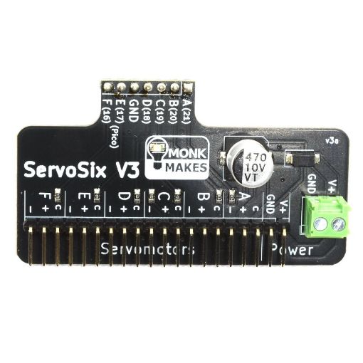 Picture of MonkMakes ServoSix V3 for Pi Pico