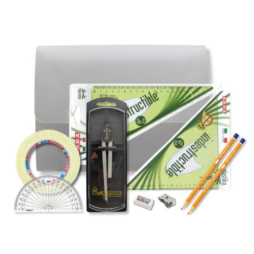 Picture of PolyBox Clutch Pencil Compass, with Tape & Elastika Set Square