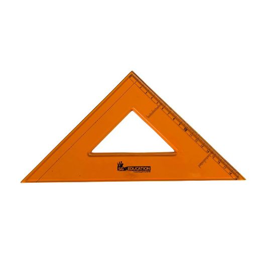 Picture of SG Set Square Orange Extra Strong 45 degree 25cm