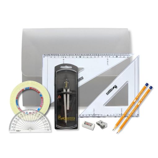Picture of PolyBox Clutch Pencil Compass, with Tape & SG Set Square