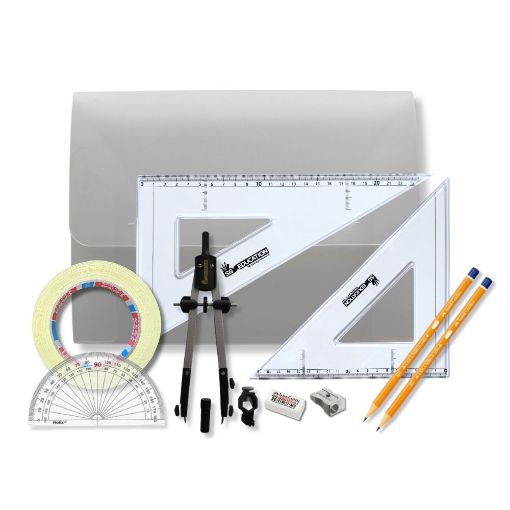 Picture of PolyBox with Pen Holder Compass, Tape & SG Set Square 
