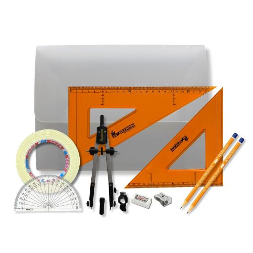 Picture of PolyBox with Pen Holder Compass, Tape & SG Strong Set Square