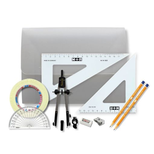 Picture of PolyBox with Pen Holder Compass, Tape & SG Set Square (0 at Edge)