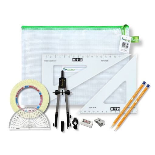 Picture of Pouch Bag with Pen Holder Compass, Tape & SG Set Square (0 at Edge)