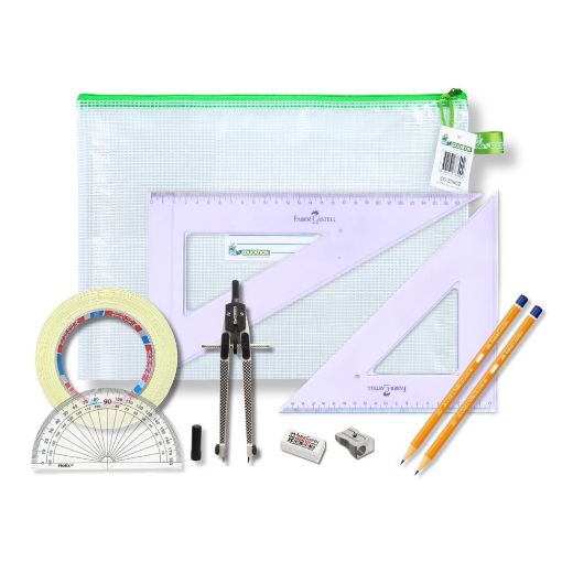 Picture of Pouch Bag with Tape & Faber Castell Set Square