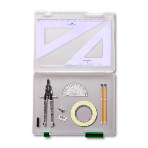 Picture of Tuff Box with Tape & Faber Castell Set Square