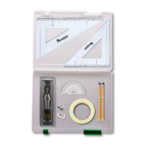 Picture of Tuff Box with 2 Part Compass, Tape & SG Set Sq (0 at Edge)