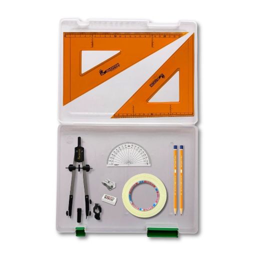Picture of Tuff Box with Clutch Pencil Compass, Tape & SG Strong Set Square