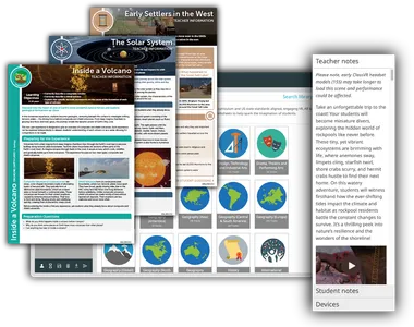 Curriculum-aligned ClassVR lesson plans and teacher notes