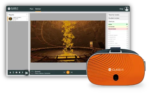 Pushing content to ClassVR headsets